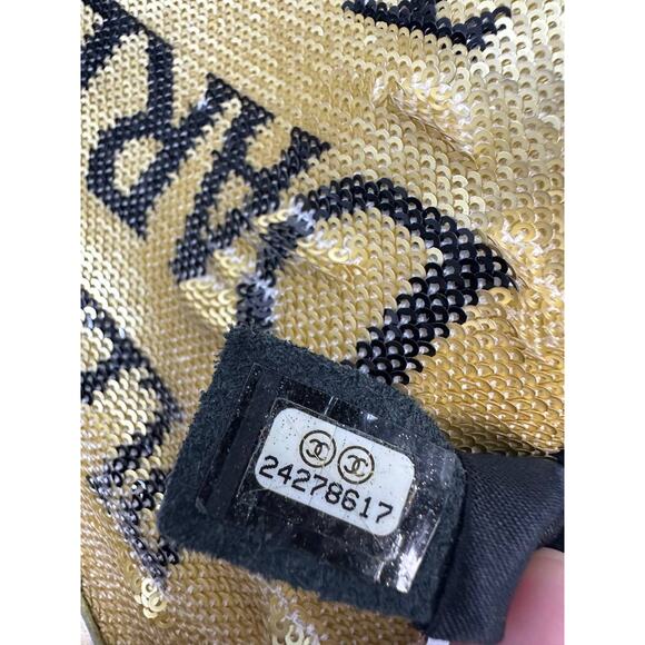 Chanel Sequin "Do Not Disturb" Black Minaudiere Clutch - Picture 7 of 7